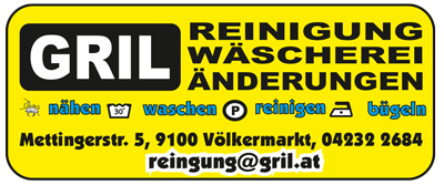 Logo: Gril Textilreinigung, Wäscherei, Änderungen