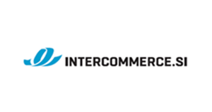 Logo: Intercommerce.si – vodilni partner za pakirne rešitve od leta 1990