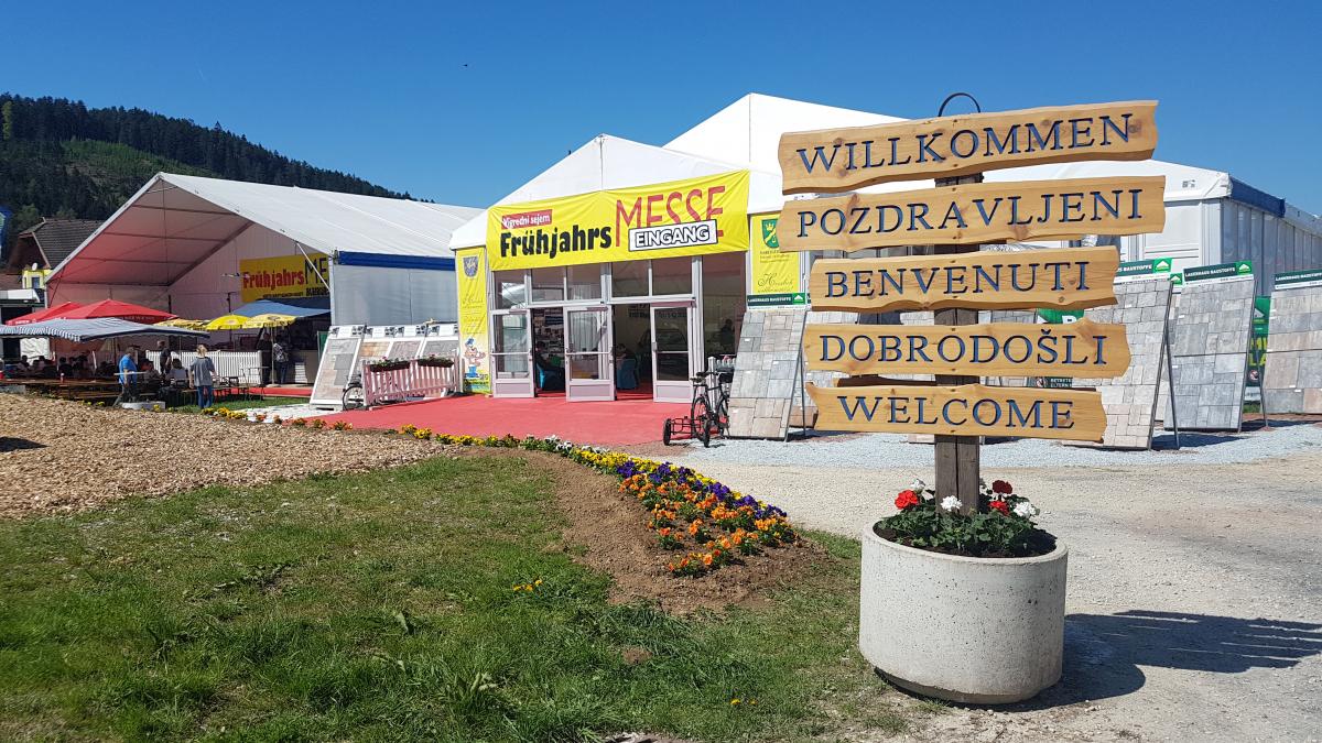 Bild: Runder Tisch zur grenzübergreifenden Lehrlingsausbildung auf der Bleiburger Frühlingsmesse