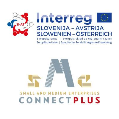 Slika: Connect SME Plus Logo - Interreg Logo