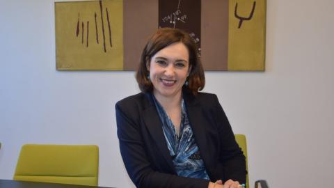 Slika: Intervju s podpredsednico Marijo Škof v časniku Nedelja