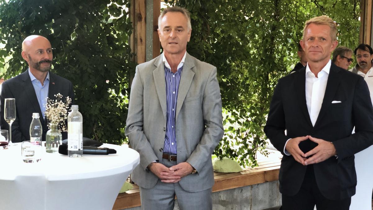 Slika: z leve: Wilhelm Nest, Benjamin Wakounig, Peter Hasslacher