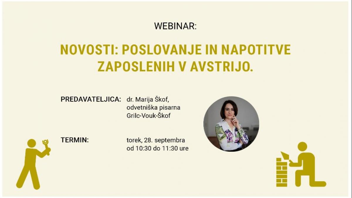 Slika: webinar SGZ Maria Škof 