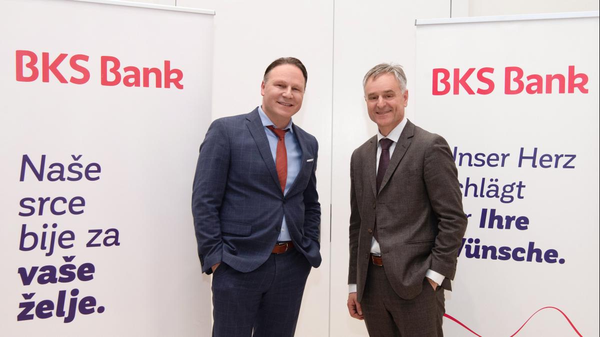 Bild: Sitzung des slowenischen Wirtschaftsverbandes bei der BKS Bank