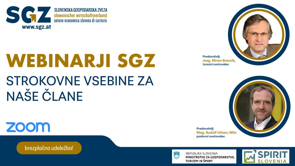 Slika: Uspešna webinarja SGZ: Povečanje ponudbe strokovnih vsebin za naše člane
