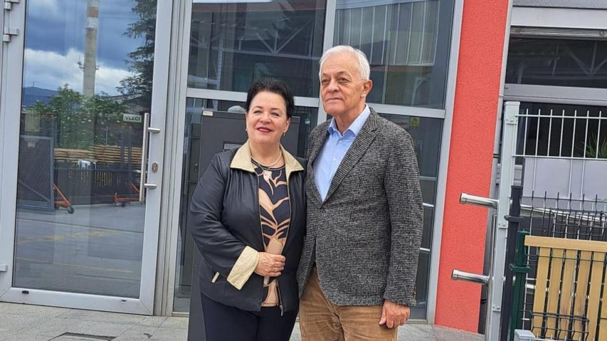 Slika: Podpredsednik Feliks Wieser na obisku pri  podjetju OGRAJE KOČEVAR