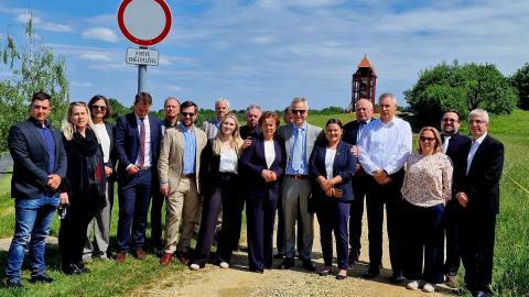 Bild: Erste Jahreskonferenz der grenzüberschreitenden Wirtschaftskoordination der Slowenischen Volksgruppen in Monošter/ Szentgotthárd (Ungarn)