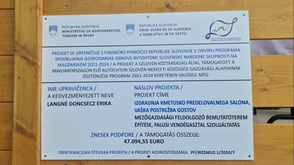 Bild: Erste Jahreskonferenz der grenzüberschreitenden Wirtschaftskoordination der Slowenischen Volksgruppen in Monošter/ Szentgotthárd (Ungarn)