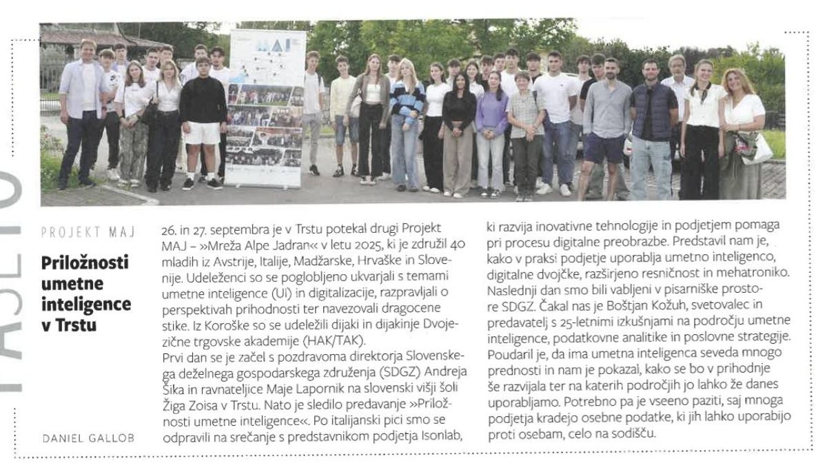 Bild: Projekt MAJ: Chancen der Künstlichen Intelligenz in Triest