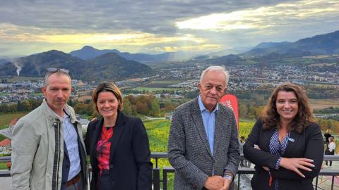 Slika: Poslovno-vinsko druženje na gradu Taggenbrunn navdušilo z duhom regije Alpe-Adria