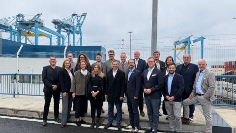 Slika: Delegacija SGZ na gospodarski misiji na Hrvaškem – v ospredju pristanišče Reka in okrepitev gospodarskega sodelovanja v alpsko-jadranskem prostoru