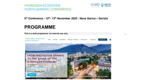 Slika: 5. mednarodna konferenca vodikovega ekosistema Severnega Jadrana 12. in 13. novembra 2025