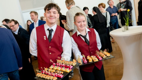 Slika: Navdihujoča predstavitev nove usmeritve Višje šole za gospodarske poklice Št. Peter