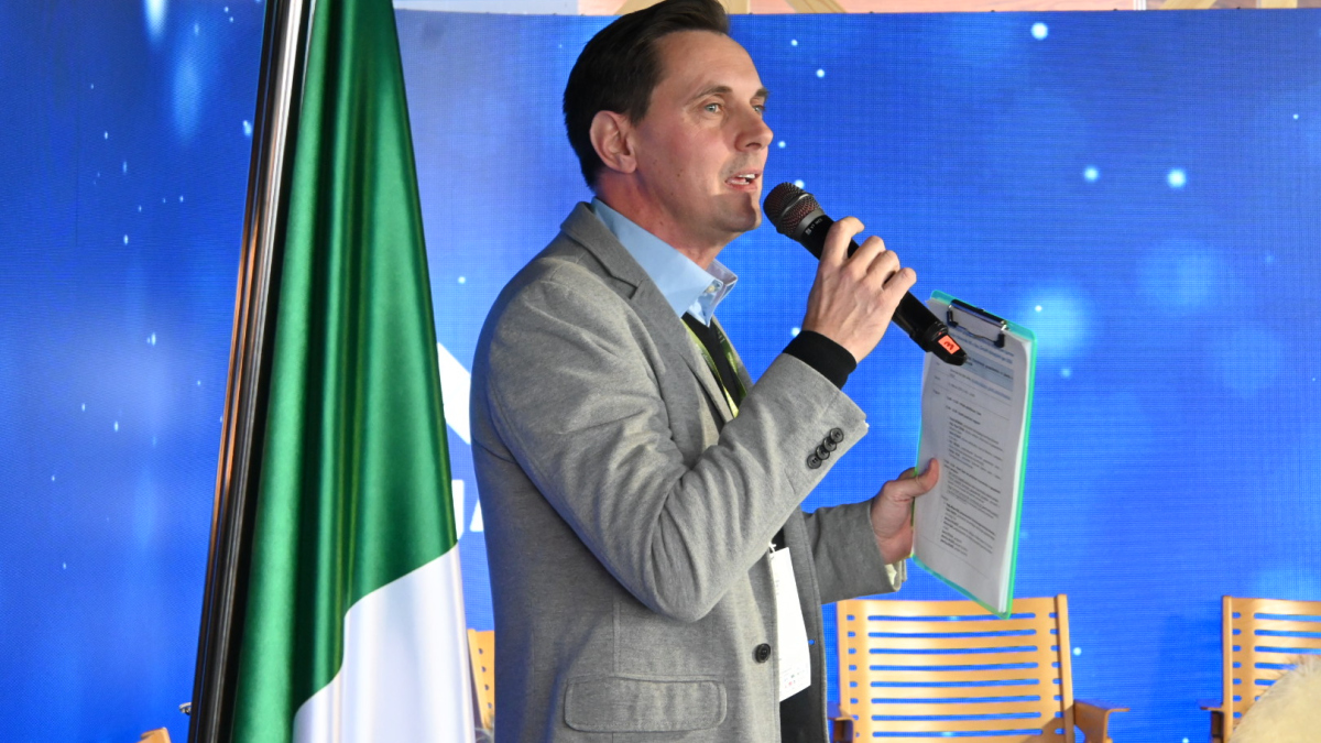 Bild: Delegation des Slowenischen Wirtschaftsverbands bei der Konferenz der Grenzüberschreitenden Wirtschaftskoordination im Rahmen der Olympischen Winterspiele 2026 in Cortina d’Ampezzo