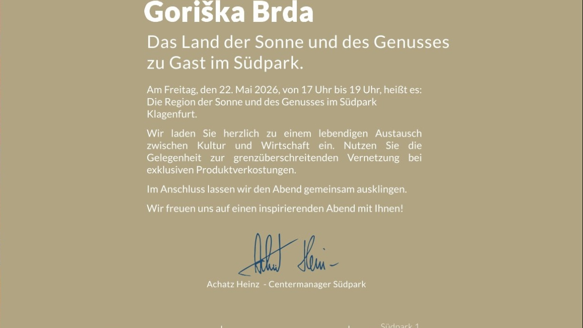 Slika: Goriška Brda – Dežela sonca in užitkov v gosteh v Südparku