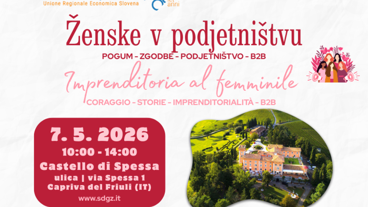 Slika: POGUM. ZGODBE. PODJETNIŠTVO. B2B Vabljeni na navdihujoč dogodek, posvečen ženskam, ki si upajo – tudi takrat, ko ni lahko!  