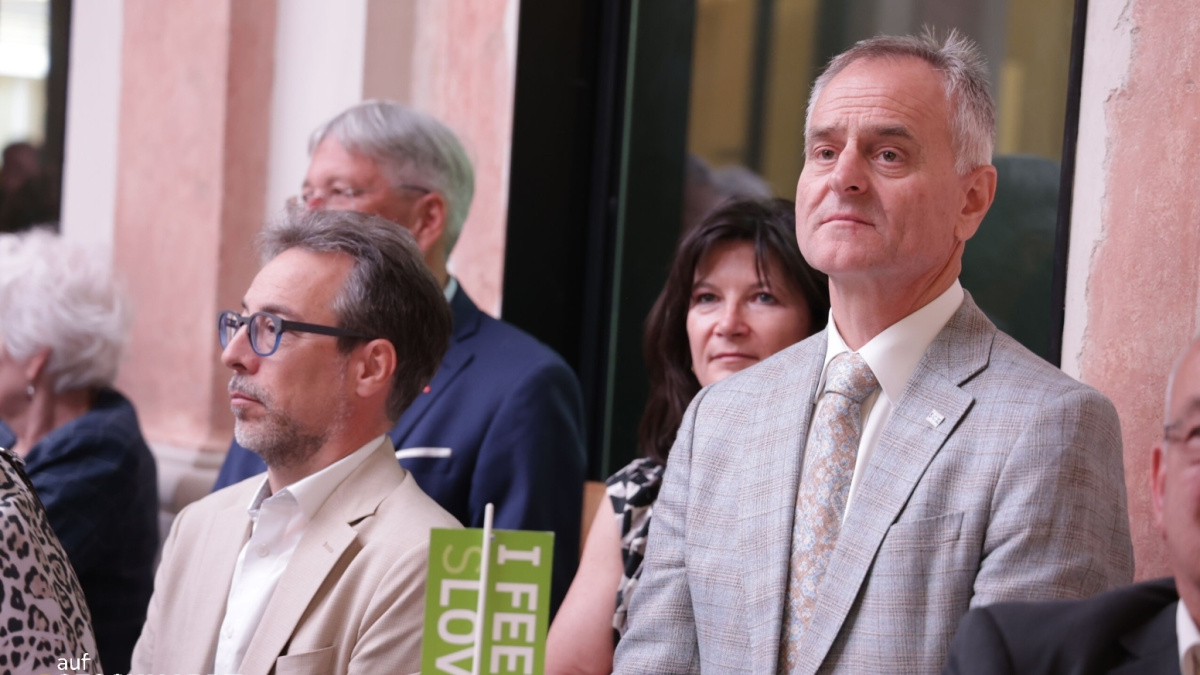 Slika: Sprejem ob 35-letnici samostojnosti Republike Slovenije v Celovcu