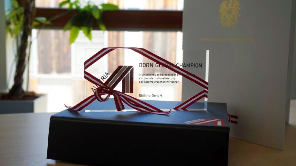 Bild: „Born Global Champion“ Award an 55 Jungunternehmen